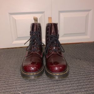 Burgundy Doc Martens